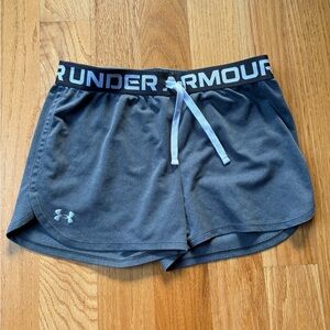 Under Armour Girl’s Gray Athletic Shorts